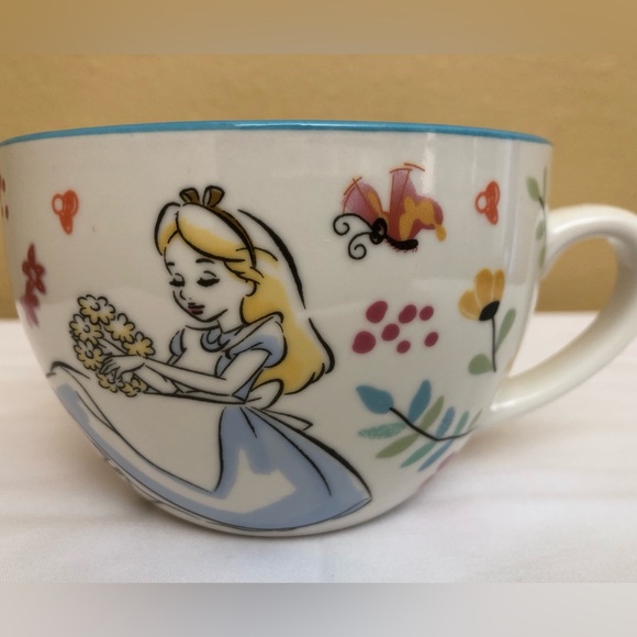Disney Alice In Wonderland Spring Floral 16oz Teacup with Saucer NWT - Picture 13 of 13